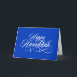 シンプルエレガントHappy Hanukkahグリーティングカード シーズンカード<br><div class="desc">ハッシンプルプエレガントハハハッカあいさつカード。</div>