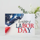 シンプルエレガントHappy Labor Day赤白青 (スタンド正面)