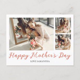 シンプルエレガントHappy mothers Day 3写真 シーズンポストカード