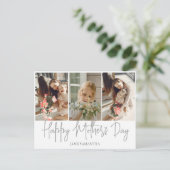 シンプルエレガントHappy mothers Day 3写真 シーズンポストカード (スタンド正面)