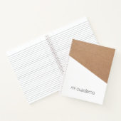 シンプルエレガントKraftホワイトジオメトリック ノートブック (内部)