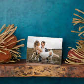 シンプルエレガントLove Script結婚の写真カスタマイズ フォトプラーク (側面)