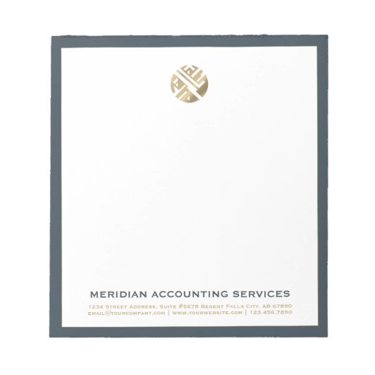 シンプルエレガントLuxury Notepad ノートパッド (正面)
