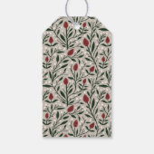 シンプルエレガントMerry Christmasのフローラ ギフトタグ (裏面)