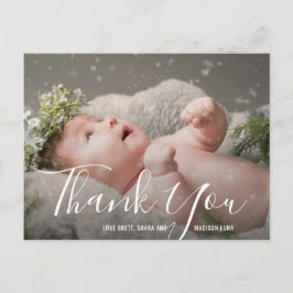 シンプルエレガントPhoto Baby Shower ポストカード