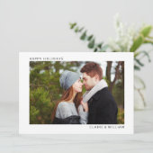 シンプルエレガントPhoto Cardクリスマス シーズンカード (スタンド正面)