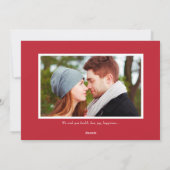 シンプルエレガントPhoto Cardクリスマス シーズンカード (裏面)