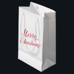 シンプルエレガントRed Script モダン Christmas スモールペーパーバッグ<br><div class="desc">赤い台本に「メリーシンプルクリスマス」のデザインが描かれた可愛い休日エレガント抱き枕。このモダン抱き枕は必ずあなたのクリスマスプレゼントにフェスティバルtouchを追加する。</div>