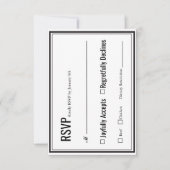 シンプルエレガントRSVP 出欠カード (正面)