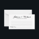 シンプルエレガントScriptの結婚アドバイス&ウィッシュカード アドバイスカード<br><div class="desc">シンプルScriptの結婚アドバイスとウィッシュのカードエレガント – このアドバイスを自由に編集し、カスタマイズし、このとウィッシュのカードを好きなだけカスタマイズします。編集オプションが使用可能。</div>