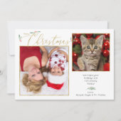 シンプルエレガントScriptタイポグラフィ2-Photo シーズンカード (正面)