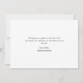 シンプルエレガントScript共感表 案内状 (裏面)