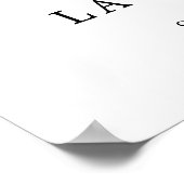 シンプルエレガントScript婚約パーティへようこそ ポスター (角)