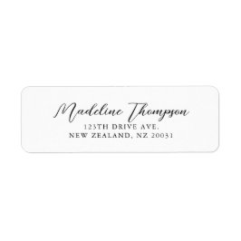 シンプルエレガントScript結婚の住所 シール