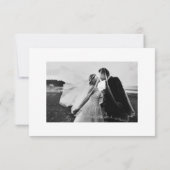 シンプルエレガントScript結婚の写真 サンキューカード (裏面)