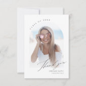 シンプルエレガントScript Arch 2 Photo Gradation サンキューカード (正面)