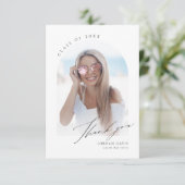 シンプルエレガントScript Arch 2 Photo Gradation サンキューカード (スタンド正面)