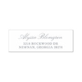 シンプルエレガントScript Business差出人住所 セルフインキングスタンプ (デザイン)