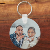 シンプルエレガントScript Coule Photo キーホルダー (正面)