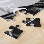 シンプルエレガントScript Coule Photo ジグソーパズル (側面)