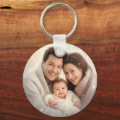 シンプルエレガントScript Coule Photo Keychain キーホルダー (裏面)