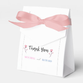 シンプルエレガントScript Hashtag結婚式の引き出物ボックス フェイバーボックス