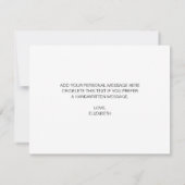 シンプルエレガントScript Junior Bridesmaid Proposal ノートカード (裏面)