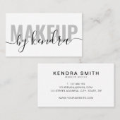 シンプルエレガントScript Make Up Artist 名刺 (正面/裏面)