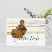 シンプルエレガントScript Photo セーブザデート (スタンド正面)