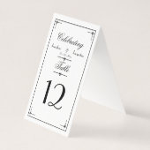 シンプルエレガントScript WおよびBのテーブ結婚ル番号 (裏面)