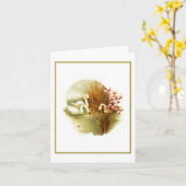 シンプルエレガントSWANノートカード カード (黄色い花)