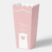 シンプルエレガントSweet Alpaca Llama Girl Baby Shour フェイバーボックス (裏面)