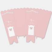 シンプルエレガントSweet Alpaca Llama Girl Baby Shour フェイバーボックス (見開き)