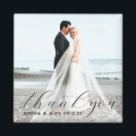 シンプルエレガントThank You結婚's Photo Magnet マグネット<br><div class="desc">シンプルエレガントThank You結婚's Photo Magnet</div>