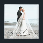シンプルエレガントThank You結婚's Photo Magnet マグネット<br><div class="desc">シンプルエレガントThank You結婚's Photo Magnet</div>