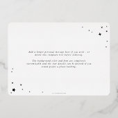 シンプルエレガントTypographic New Years Photo 箔シーズンカード (裏面)