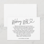 シンプルエレガントWishing Well Card エンクロージャーカード (正面/裏面)