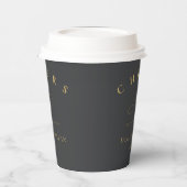 シンプルエレガ結婚ンス応援木炭ID1022 紙コップ (左)