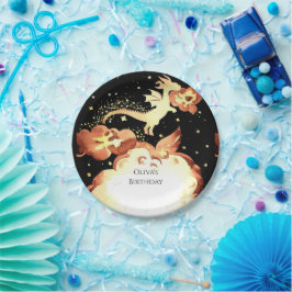 シンプルエンチャントドラゴン誕生日 ペーパープレート