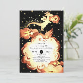 シンプルエンチャントドラゴン誕生日 招待状 (スタンド正面)