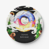 シンプルエンチャント誕生日 ペーパープレート (正面)