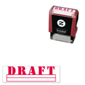 シンプルオフィスビジネス請求書ドラフト セルフインキングスタンプ (インサイチュ)