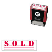 シンプルオフィスビジネス請求書販売済み セルフインキングスタンプ (インサイチュ)