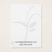 シンプルオフホワイトリーブホルダー表示カード (裏面)