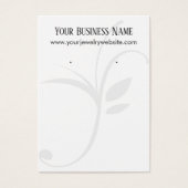 シンプルオフホワイトリーブホルダー表示カード (正面)