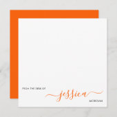 シンプルオモダンレンジ ノートカード (正面/裏面)