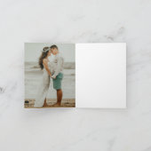 シンプルオレンジブ結婚ランチ サンキューカード (内部)