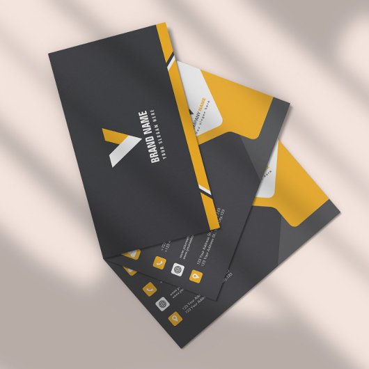 シンプルオレンジ 名刺