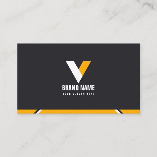 シンプルオレンジ 名刺 (正面)