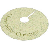 シンプルオーガニックグリーンパターン ブラッシュドポリエステルツリースカート (アングル)